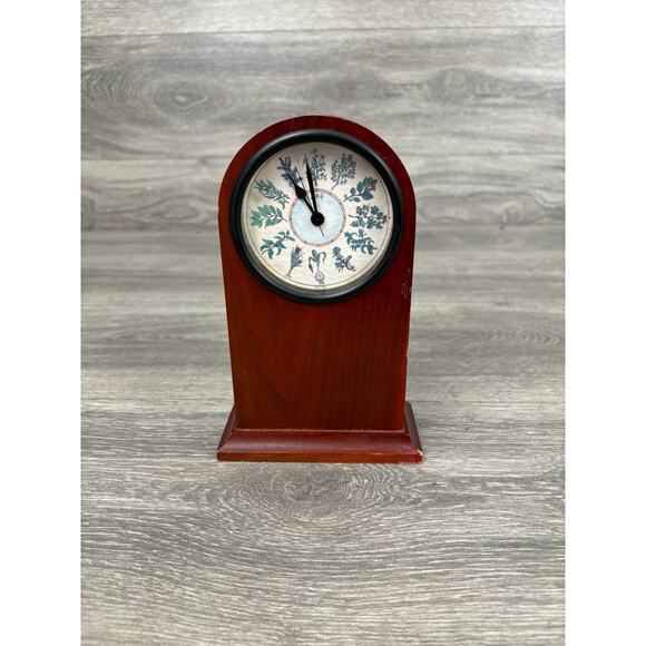 Vintage ZIRO Mantle Clock Mid Century Modern Design Wood Japan 8” Tall - Picture 1 of 7